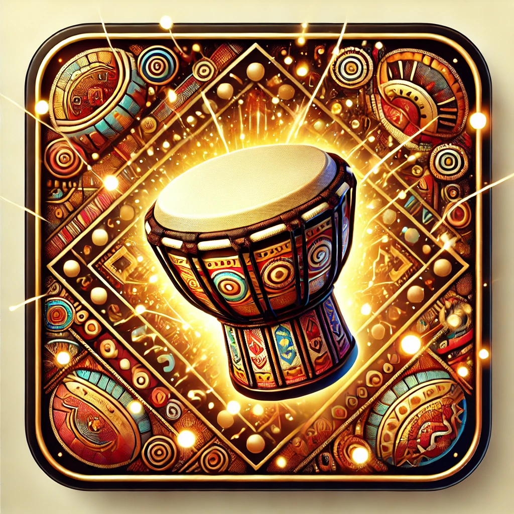 African Drum Golden